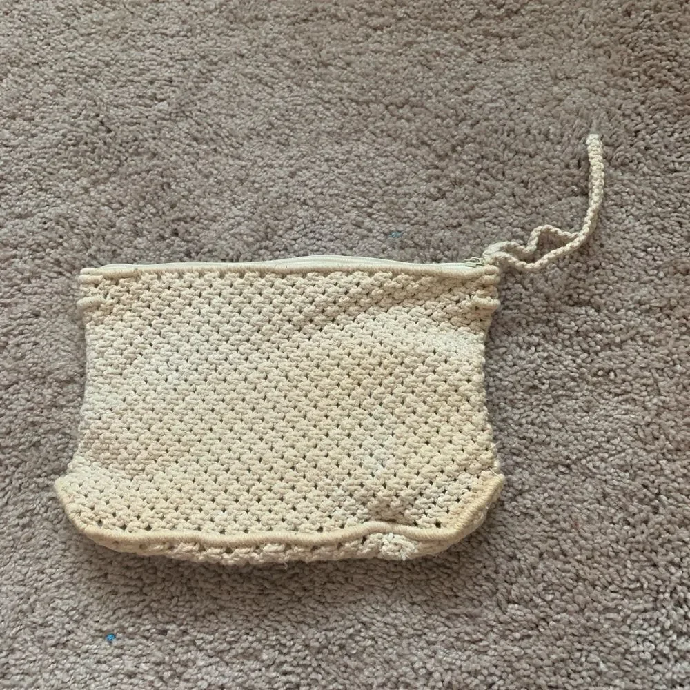 Macrame boho wristlet